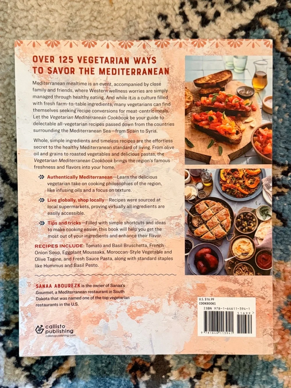 Vegetarian Mediterranean Cookbook by Sanaa Abourezk